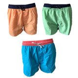 Bugatti Herren Badeshort Niven Orange Grün und Blau Gr. M