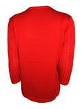 Capuccino Damen Pullover Rot 3/4 Arm Gr. 38