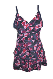 BECO Damen Tankini / Rock schwarz gemustert Cup D Gr. 38, 40, 42, 44, 46 NEU!!!