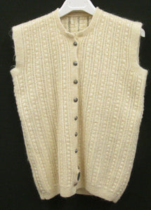 Damen Trachten Weste wollweiß ca. Gr. 42