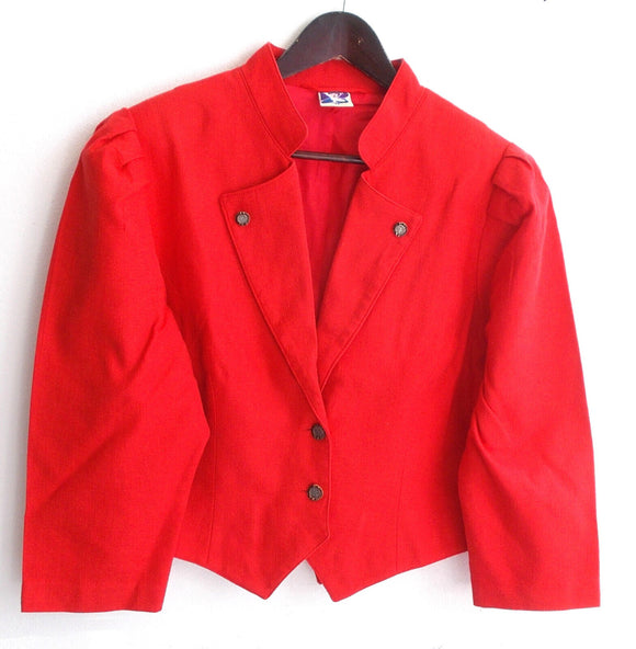 Damen Trachten Janker/Jacke rot Gr. 42 v. Yessica