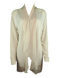 Capuccino Damen Jacke Cardigan Beige Strasssteine Spitze Gr. 38
