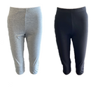 Damen Caprihose Schwarz, Grau Gr. S