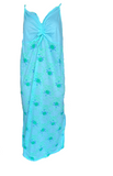 Damen Nachthemd mit Blumenmuster Türkis und Lila Gr. M, L, XL, 2XL