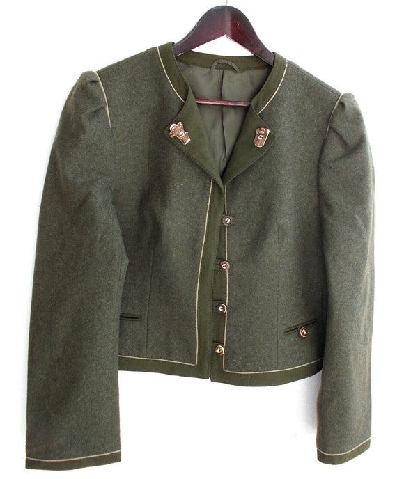 Damen Trachten Janker/Jacke grün Gr. 42 v. Kasper