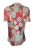 Capuccino Damen Shirt Kurzarm Beige Gr. 38
