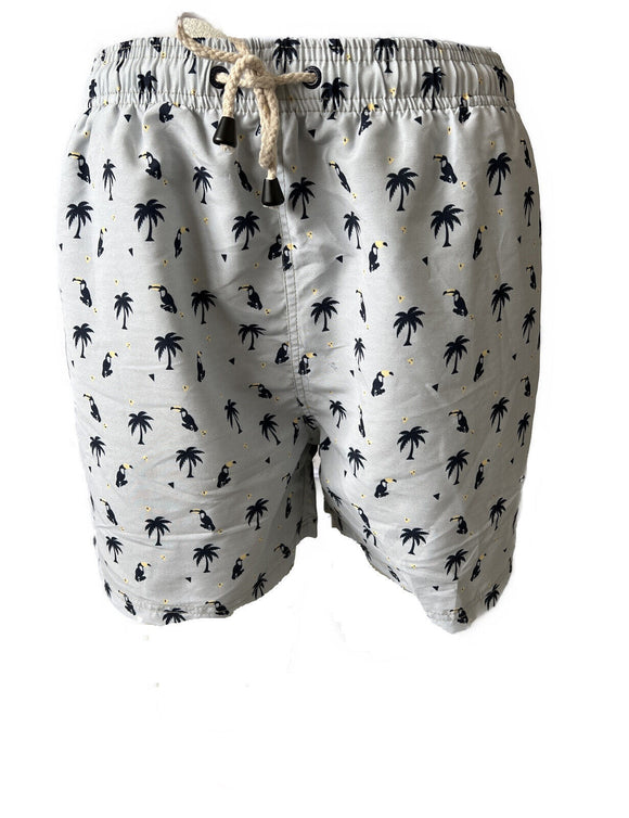 Herren Badeshort Gem. Grau Gr. M