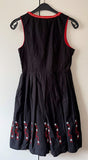 Damen Trachten Dirndl ärmellos Schwarz Gr. 40