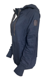Damen Sweatjacke Kapuzenjacke Langarm Navy Gr. M