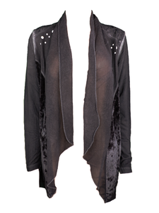 Capuccino Damen Jacke Cardigan Langarm Braun Gr. 36 38 40 42 44 46