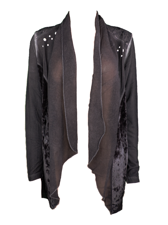 Capuccino Damen Jacke Cardigan Langarm Braun Gr. 36 38 40 42 44 46
