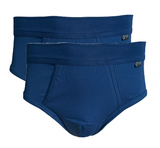 Kumpf Herren Retro Slip 2er Pack Eingriff Weiß Blau Grau Schwarz S M L XL 2XL