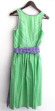 Damen Trachten Dirndl ärmellos grün gemustert m. Schürze Gr. 36 v. Sonnblick