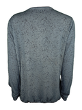 Key Piece Damen Shirt Bluse Langarm Blau Blumen Gr. 38