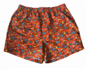 Bugatti Herren Badeshorts Jakob Orange Navy Geblümt Gr. M