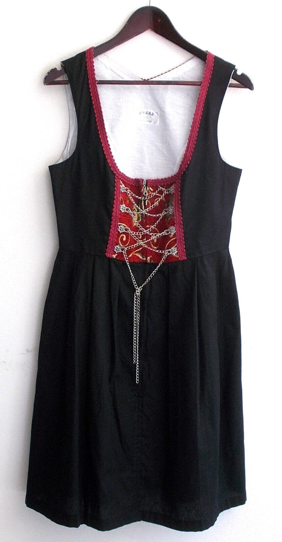 Damen Trachten Dirndl ärmellos schwarz Gr. 38 v. Oscar Trachten