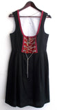 Damen Trachten Dirndl ärmellos schwarz Gr. 38 v. Oscar Trachten