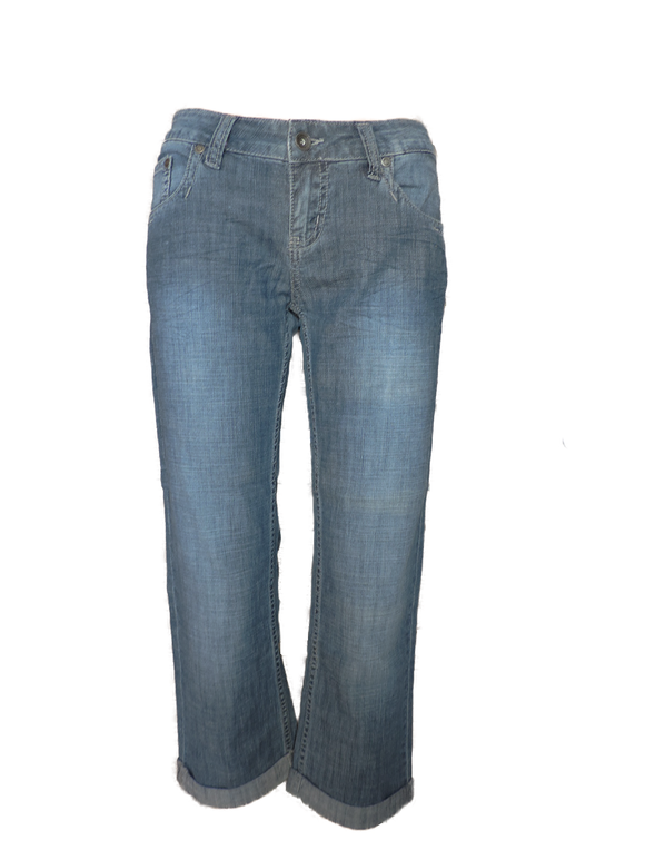 Capuccino Damen Capri Jeans Blau Gr. 36 38 40 42 44 46