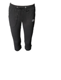 Damen Caprihose Sweathose schwarz und grau Baumwolle Gr. S,M,L,XL