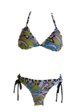 Damen Triangel Bikini mehrfarbig gemustert Gr. 36 38 40 42 NEU