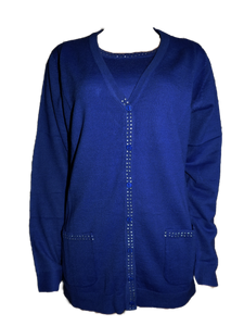 Paola! Damen Twin Set Royal Pullover Strickjacke Gr. 38 40 42 44 46 48 50 52 54