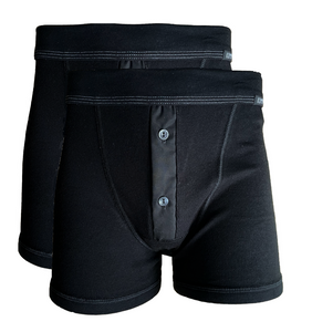 Kumpf Herren Pants 2er Pack Knopfleiste Schwarz Weiß Grau Gr. S M L XL 2XL