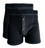 Kumpf Herren Pants 2er Pack Knopfleiste Schwarz Weiß Grau Gr. S M L XL 2XL