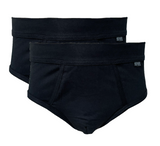 Kumpf Herren Retro Slip 2er Pack Eingriff Weiß Blau Grau Schwarz S M L XL 2XL