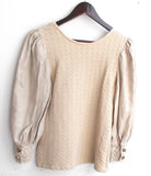 Damen Trachten Bluse/Shirt beige Gr. 34 v. Country Line