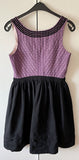 Damen Trachten Dirndl ärmellos Lila/Schwarz Gr. 40 v. Krüger