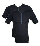 Kumpf Herren Shirt Kurzarm 2er Pack Weiß Schwarz Grau Gr. S M L XL 2XL