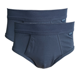 Kumpf Herren Retro Slip 2er Pack Eingriff Weiß Blau Grau Schwarz S M L XL 2XL
