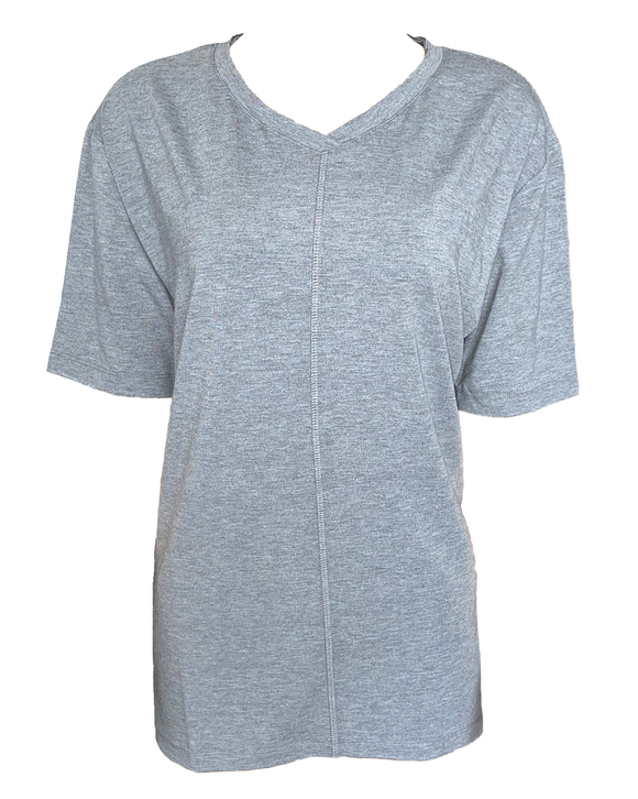 Venice Beach Damen Shirt Lesley Kurzarm Grau Gr. 44 46 48 50 – WWT-Handel