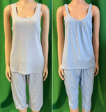 Damen Pyjama Blau, Grau Gr. S