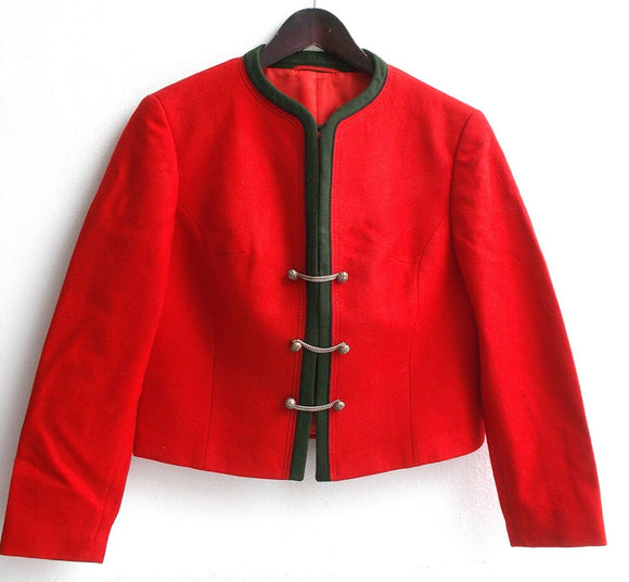 Damen Trachten Janker/Jacke rot ca. Gr. 36 v. Alpen Moden