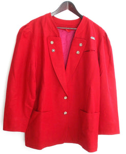 Damen Trachten Janker/Jacke rot Gr. 44 v. Heller Tracht