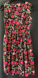 Damen Trachten Kleid/Dirndl Blumenmuster Gr. 36