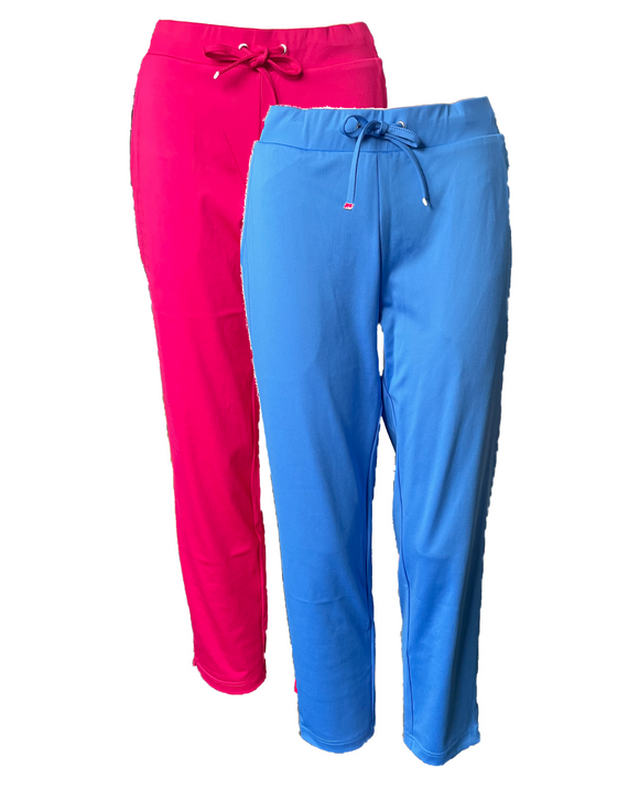 JOY Damen 7/8 Sporthose Nadja pink und blau