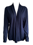 Damen Jacke Cardigan Offen Langarm Grün Navy Viskose Gr. 40 42 44 46 48 50