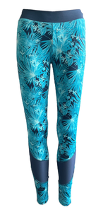 Maui Sports Damen Sport Tights Leggings Blau Schwarz Gr. S M L XL
