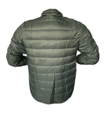 Herren Leichtsteppjacke Schwarz m. Kapuze Grün Gr. M L XL 2XL