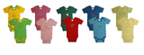 Baby Body Kurzarm  2er-Pack Gelb/Grün,Rosa,Rot/Grün,Blau,Hellgrün/Gelb Gr. 74/80