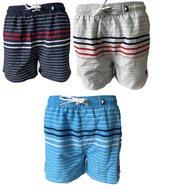 Herren Badeshort Navy Grau Türkis Gr. M