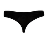 Damen String Doppelpack Schwarz Gr. 36/38