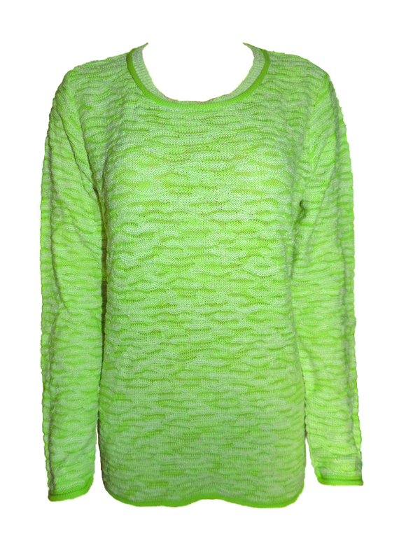 Capuccino Damen Pullover Langarm Grün Gr. 38