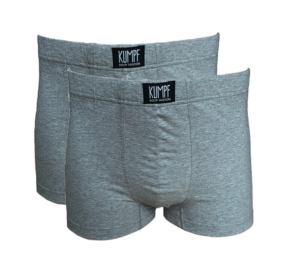 Kumpf Herren Pants 2er Pack Grau Baumwolle Gr. S M L XL 2XL