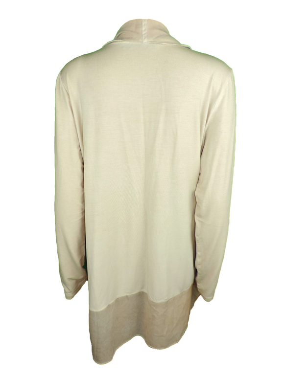 Capuccino Damen Jacke Cardigan Beige Strasssteine Spitze Gr. 38