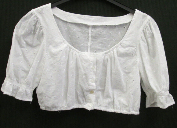 Damen Trachten Bluse weiß  Gr. 42