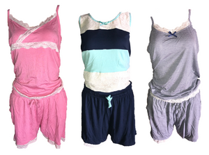 Damen Shorty Nachtwäsche 3 Modelle