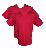 Kumpf Herren Shirt 1/2 Arm 2er Pack Rot Grau Blau Baumwolle Gr. S M L XL 2XL